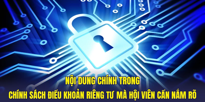 Nội dung chính trong chính sách điều khoản riêng tư mà hội viên cần nắm rõ